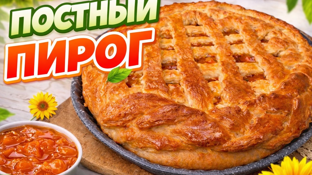 БЕЗ ЯИЦ,БЕЗ МОЛОКА! Самый удачный постный пирог!