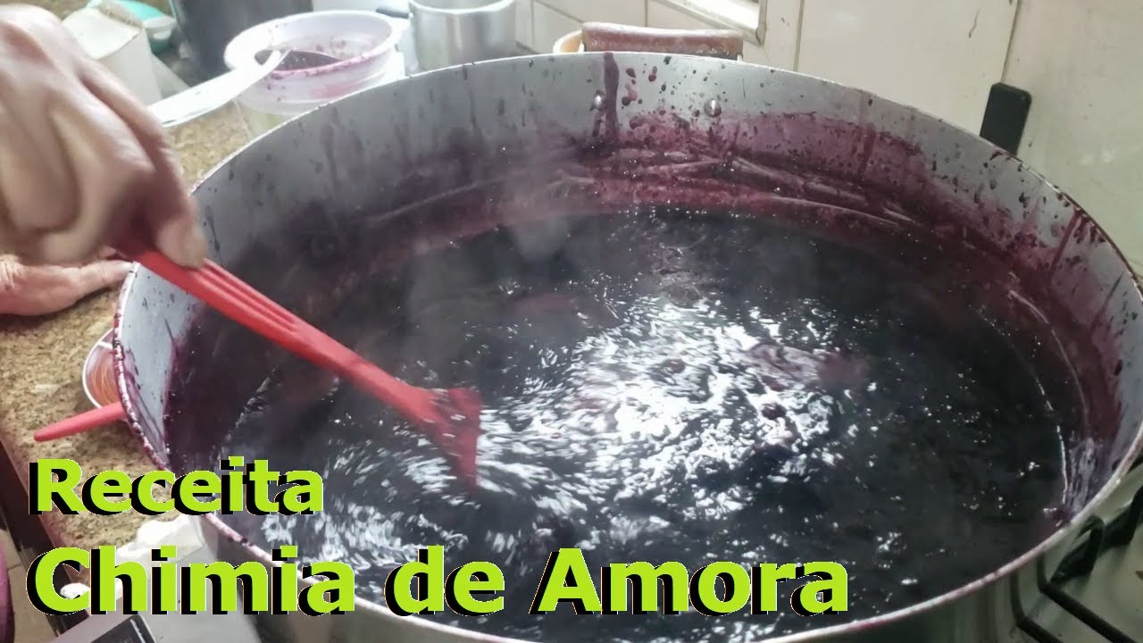 Receita Caseira de Chimia / Geleia de Amora
