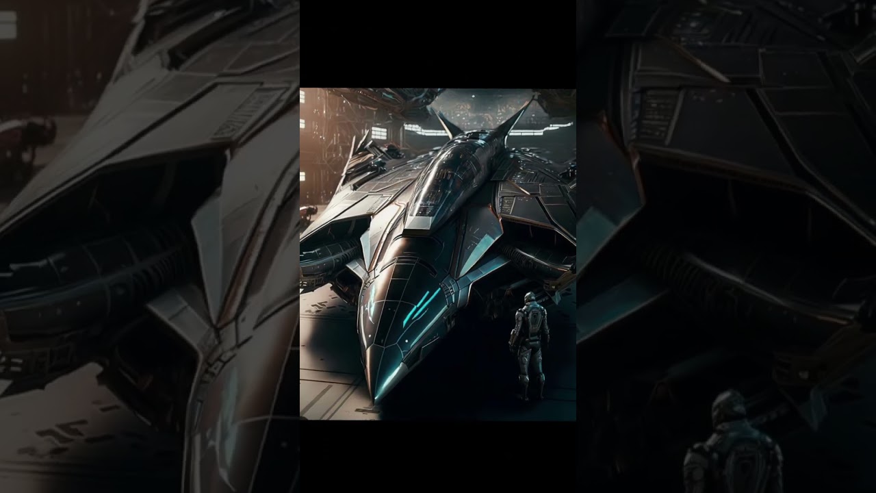 Futuristic spaceship design