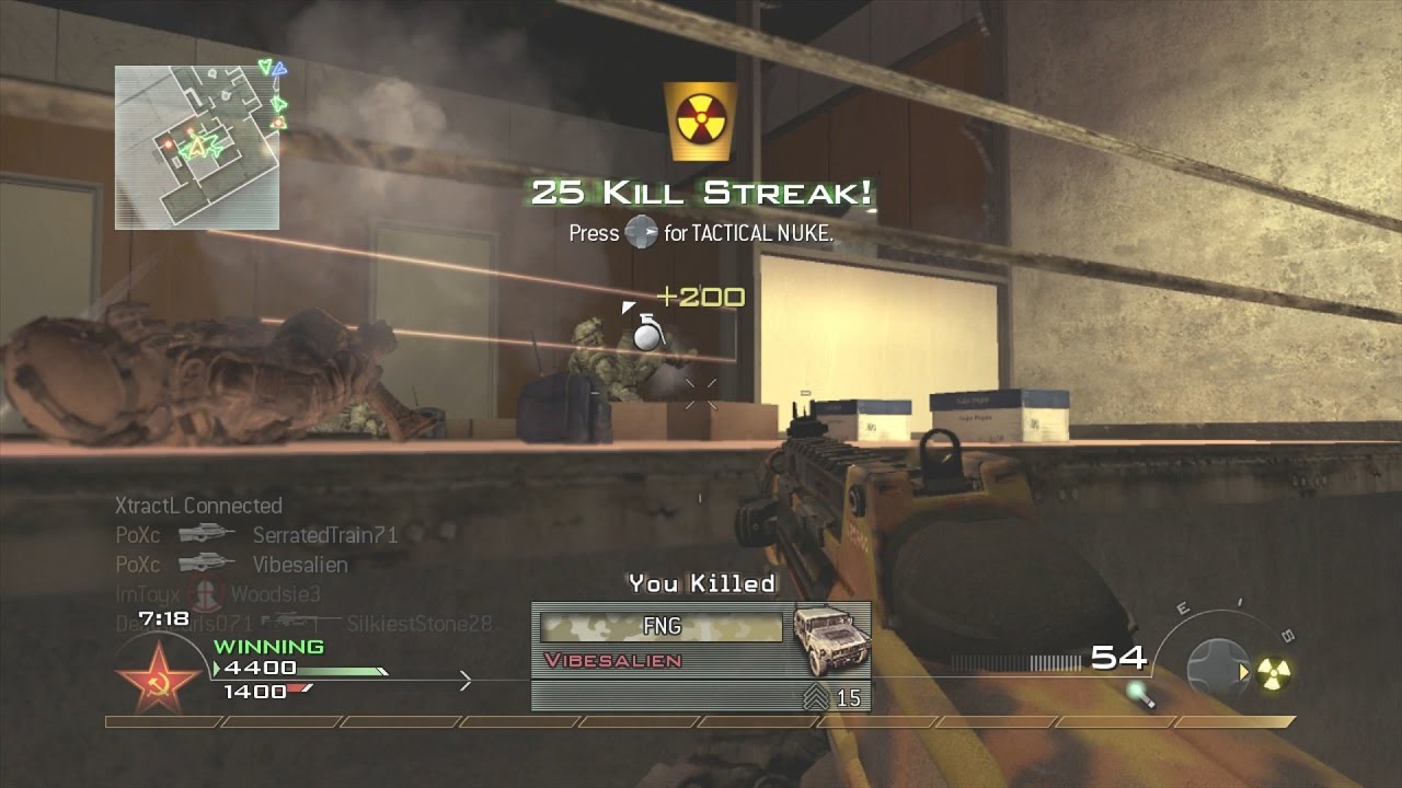 MW2 Highrise Nuke - This Recoil Is Hilarious