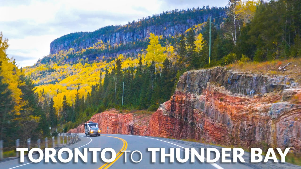 Toronto to Thunder Bay Road Trip: COMPLETE Drive Timelapse 4K