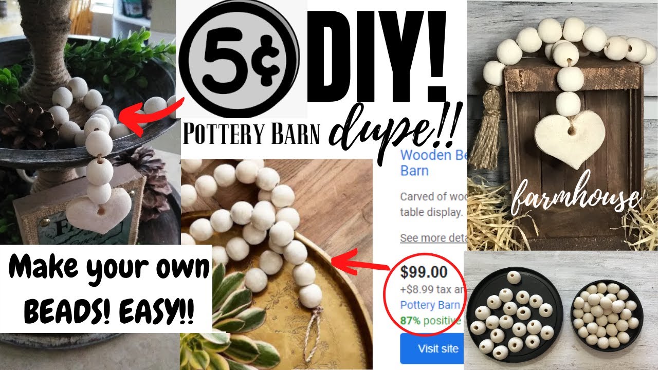 How to Make Faux WOOD BEADS SUPER CHEAP AND EASY! 