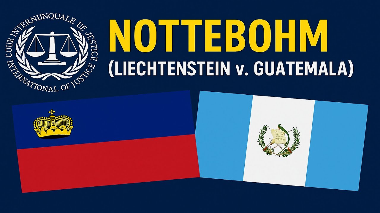 ICJ Case: Nottebohm - Liechtenstein vs. Guatemala