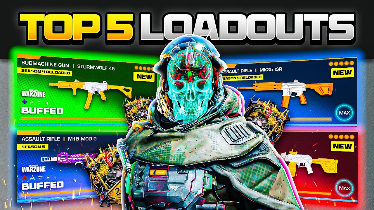 the TOP 5 *BROKEN* META Loadouts in Warzone After the NEW UPDATE! (Warzone BEST Builds)