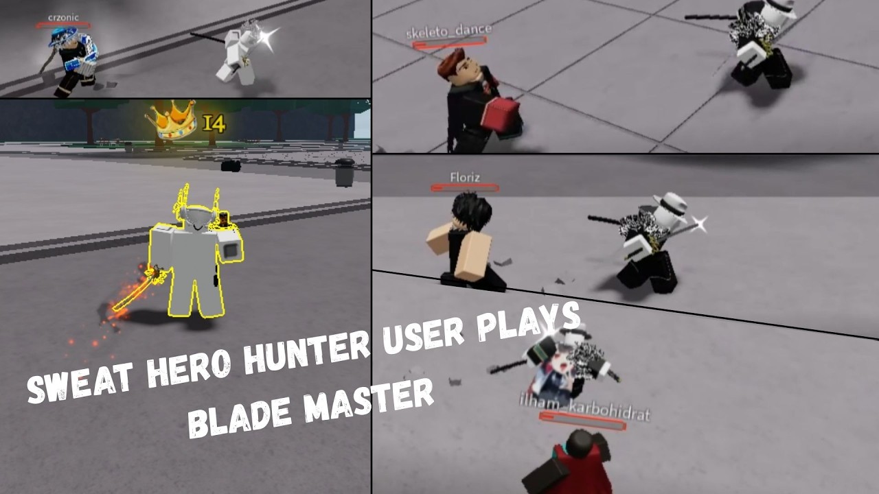 A sweat Hero Hunter user play Blade master... (Strongest Battleground)