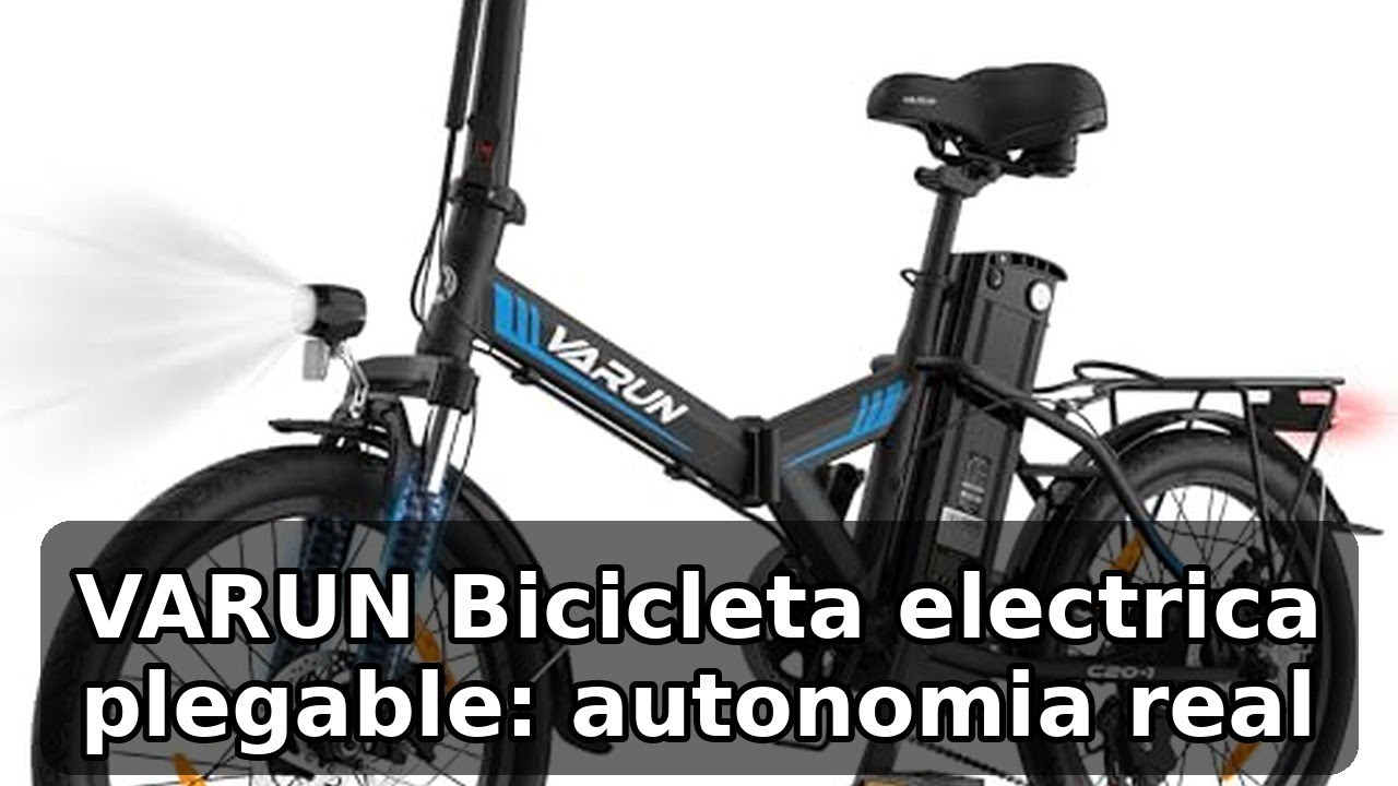 Review completa de la VARUN Bicicleta Electrica Plegable C20-1: autonomía y versatilidad
