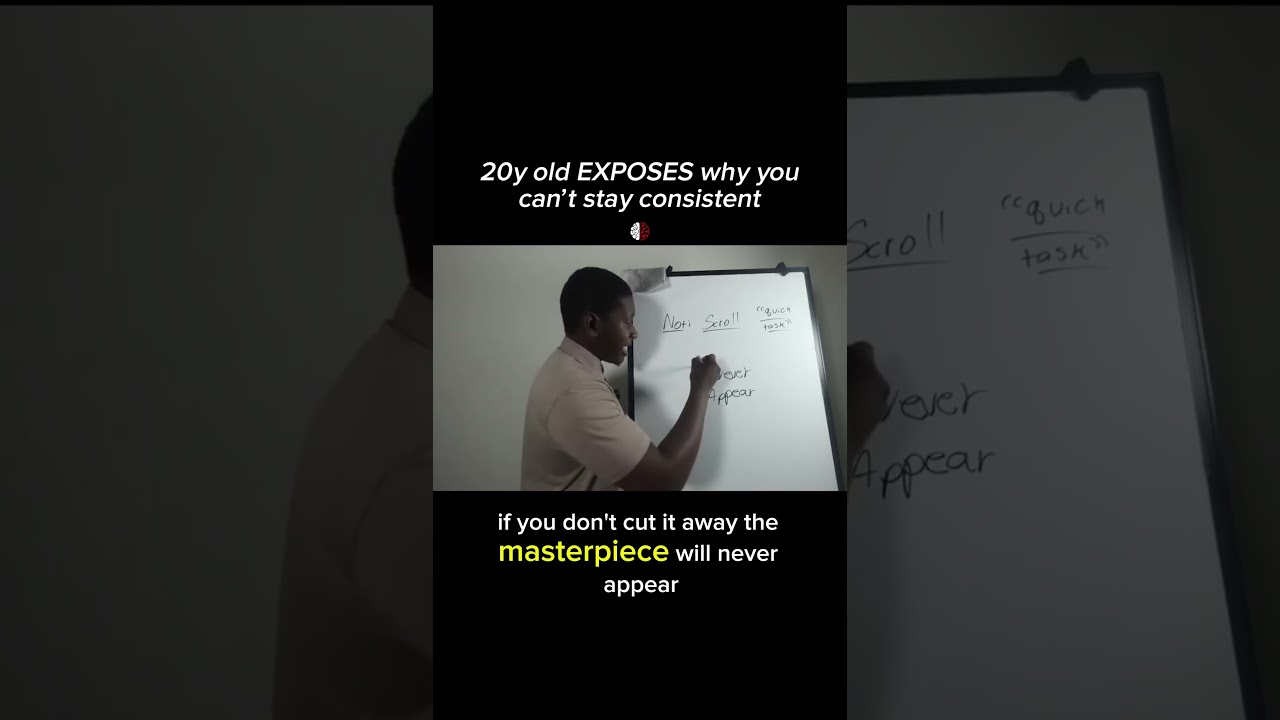 20y old EXPOSES why you can&rsquo;t stay CONSISTENT