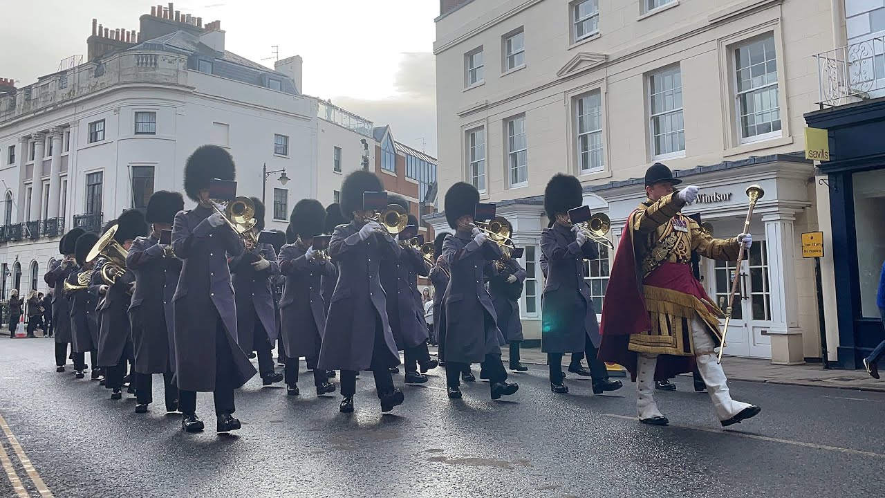 Changing the Guard in Windsor -20.1.2024 Band of the Grenadier Guards