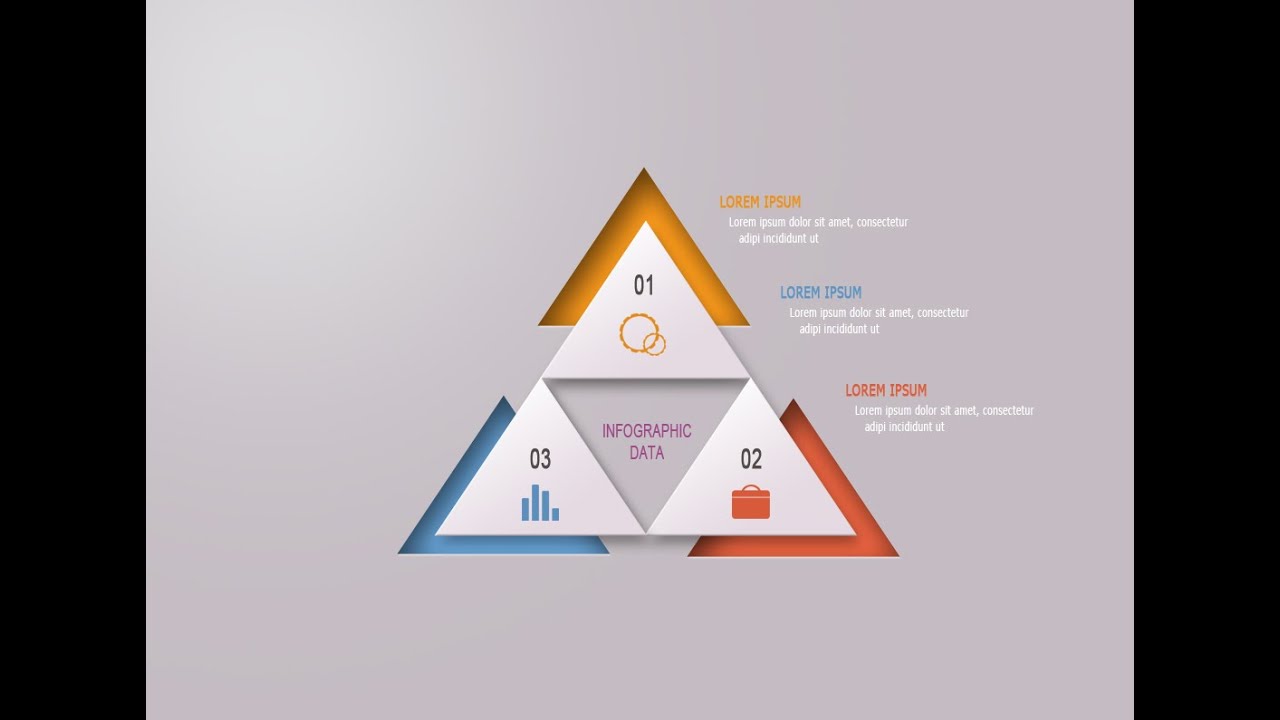 Photoshop Tutorial For Beginners | Graphic Design | Infographic Triangle