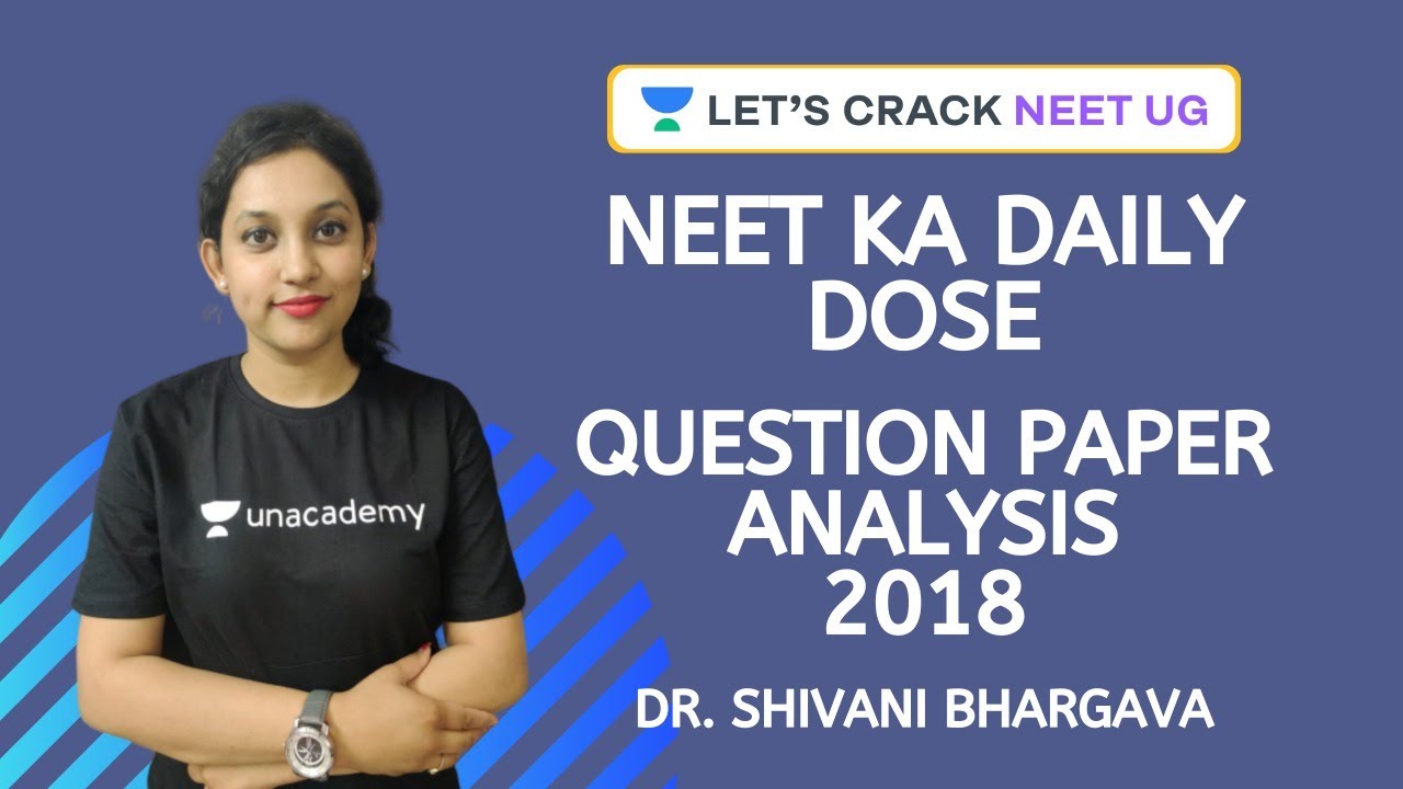 Question Paper Analysis of 2018 | NEET Biology | NEET 2020 | Dr. Shivani Bhargava