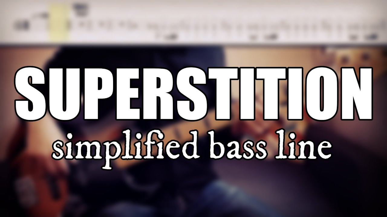 Superstition - Stevie Wonder | Simplified bass line with tabs #63