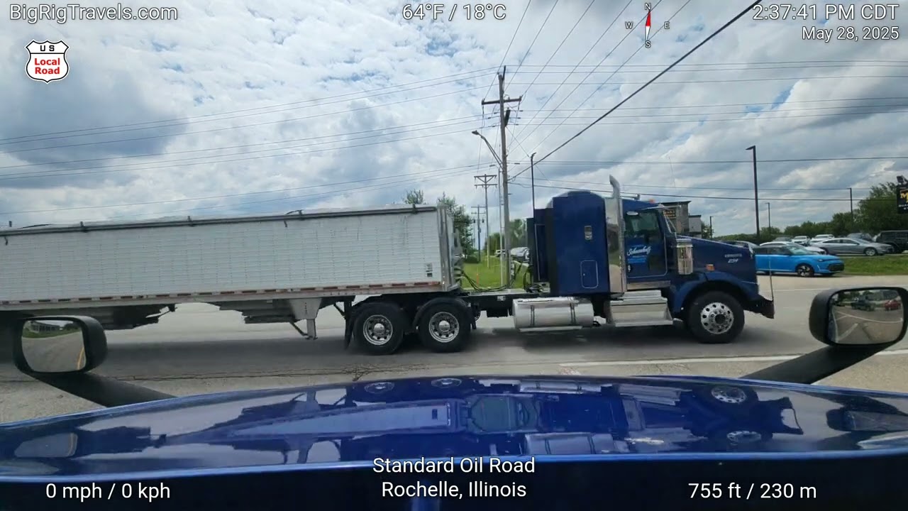 BRT401 From Rochelle, Illinois to the shipper in Elk Grove Village, Illinois