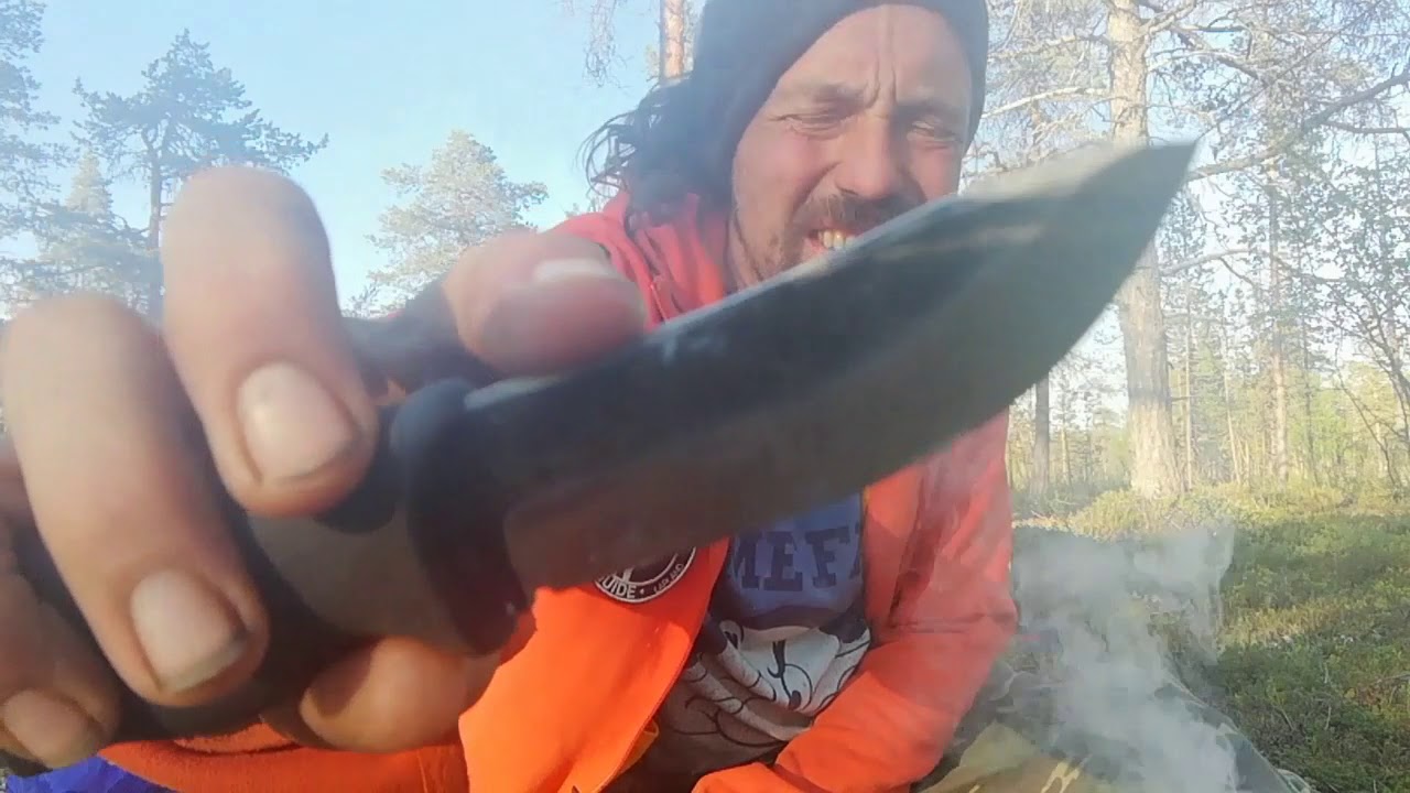 Terävä Jääkäripuukko 85, mini puukko and experimenting with the Siberian deadfall trap.