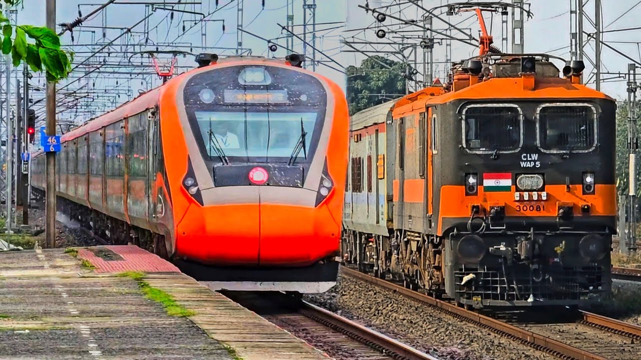 Dangerous 130kmph WAP7 Balurghat  Express+Barmer Humsafar+Amrit Bharat+Shatabdi attacks Dankaur-IR 