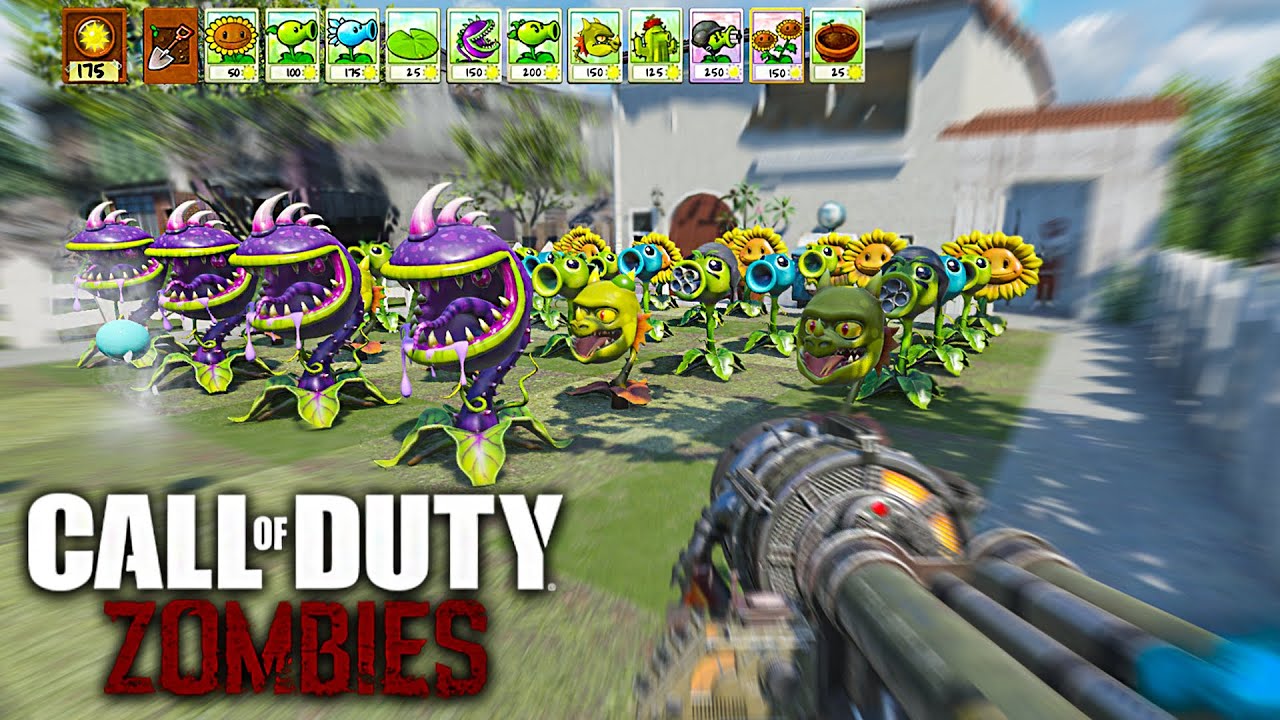 РАСТЕНИЯ против ЗОМБИ в Call of Duty Zombies...