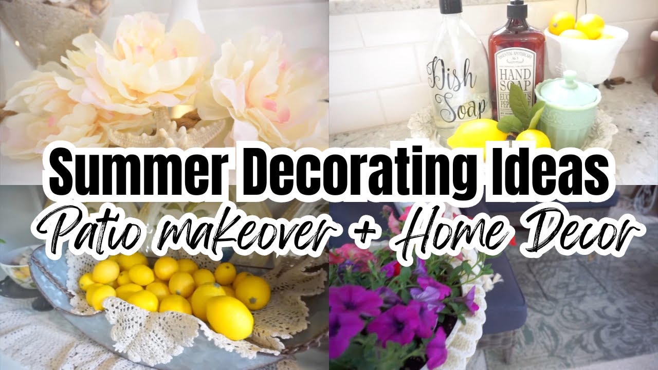 ☀️SUMMER DECORATING IDEAS~DECORATING IDEAS FOR SUMMER + PATIO MAKEOVER + HOME DECOR ~ Monica Rose