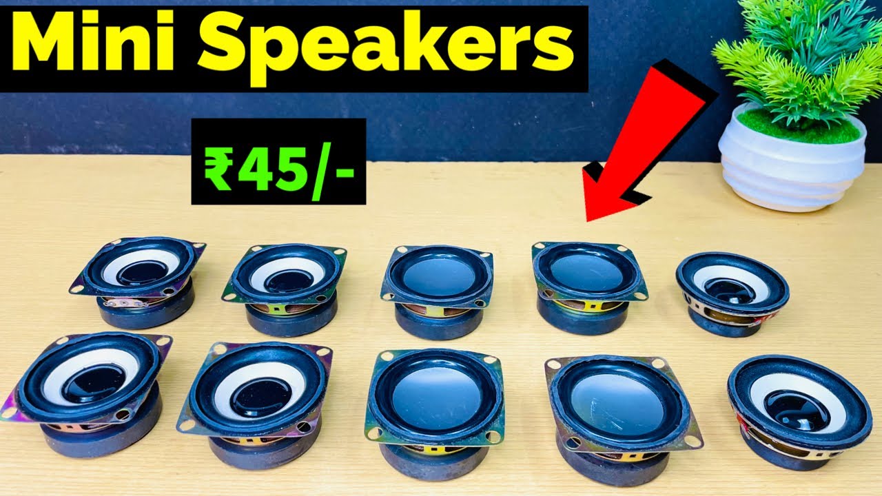 Mini speakers Review (2inch ,4ohm 3w ) Woofer 😱😱 Best Speaker ​⁠@Electronicsproject99