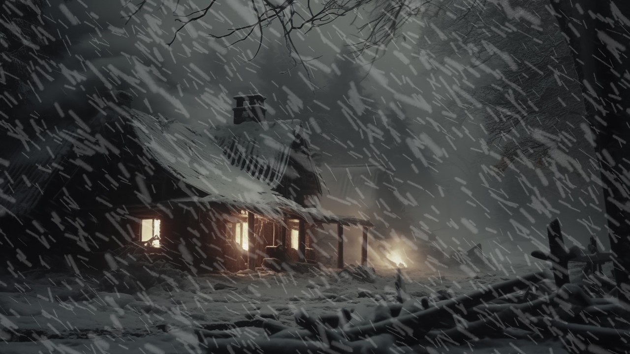 Heavy Howling Wind & Epic Snowstorm Sounds | Cozy Snowstorm Sounds For Sleeping