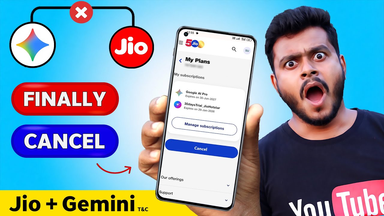 Cancel Now 🚫 Gemini Jio Offer | How to Cancel Gemini Jio Subscription Offer