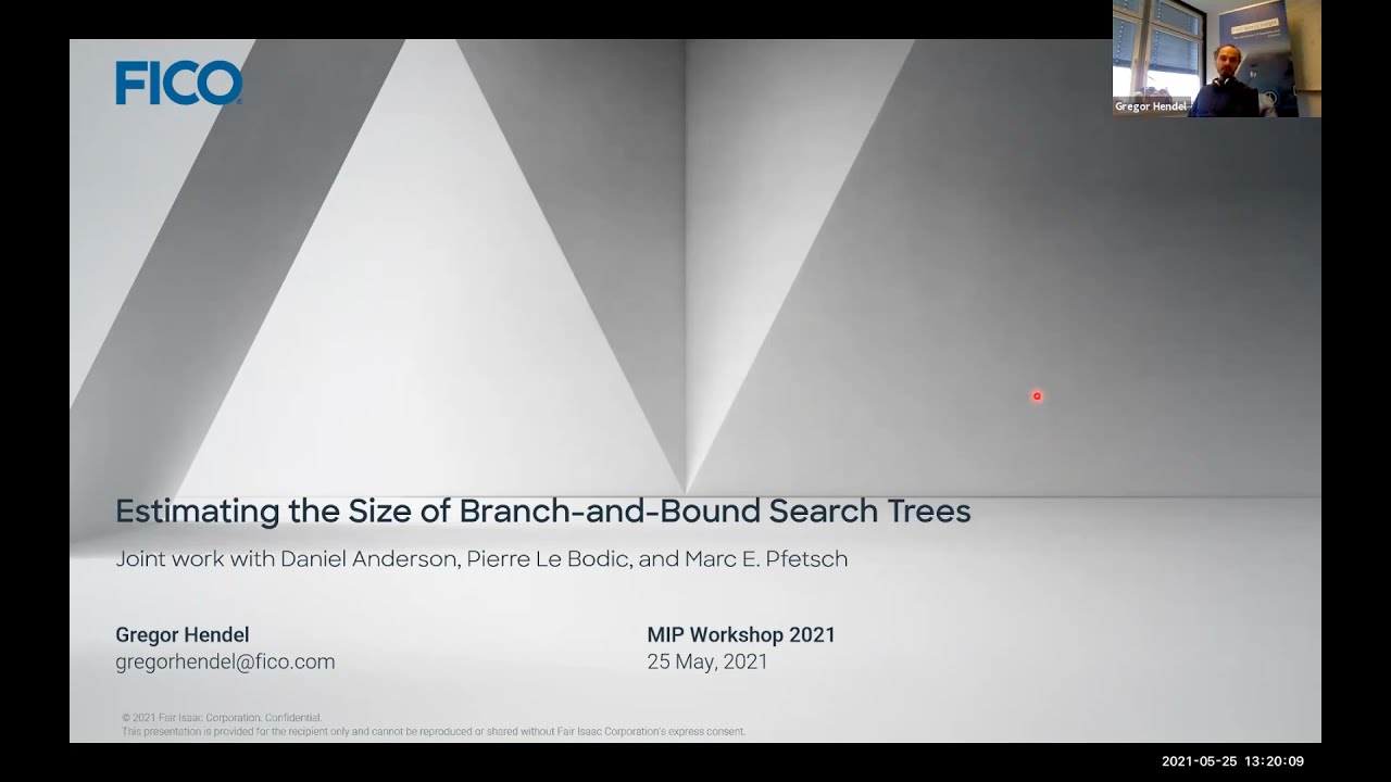 Gregor Hendel - Estimating the Branch-and-Bound Search Tree Size