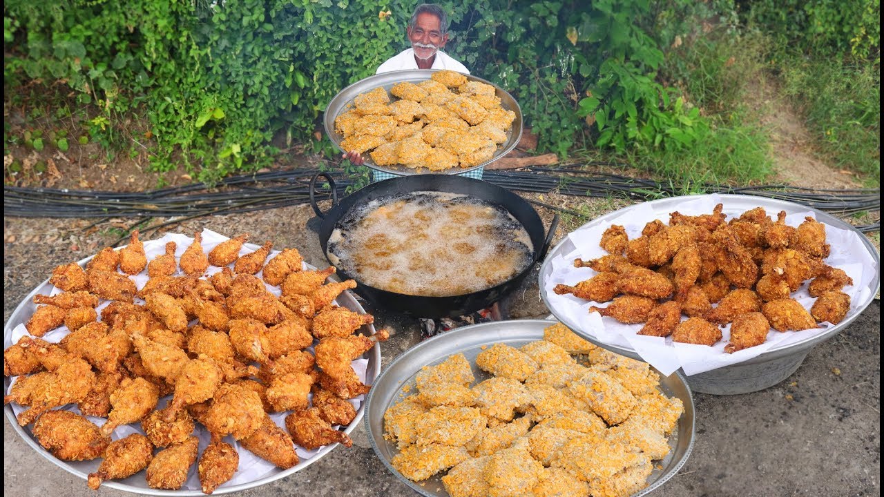 KFC Chicken Recipe | Crispy KFC Style Chicken Drumsticks | Home Made KFC Chicken By Grandpa