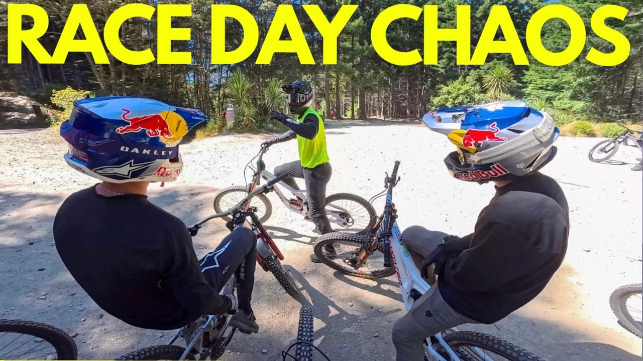 SUPER CLOSE RACING RIGHT BEFORE RED BULL HARDLINE!!