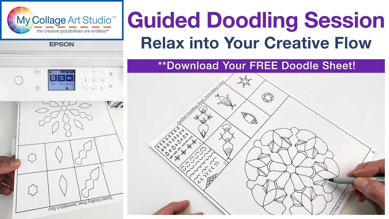 🌀 Relaxing, Meditative Teardrop and Arc Practice | Guided Doodling