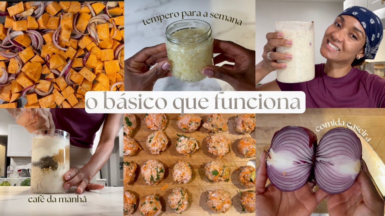 Preparando as comidas da semana com receitas saudáveis - comidas simples para alimentação saudável