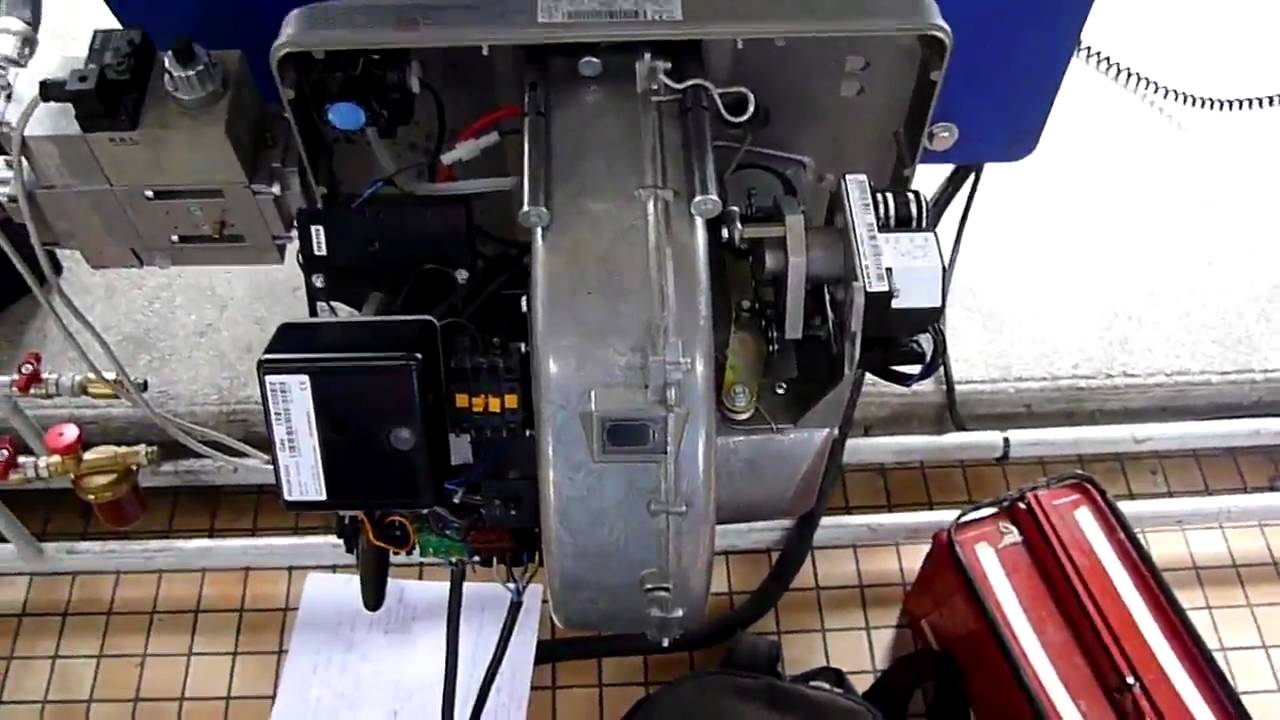 Chaud86-Riello RS38 fiche vidéo résumé rapide-réglage d'un brûleur gaz à air soufflé
