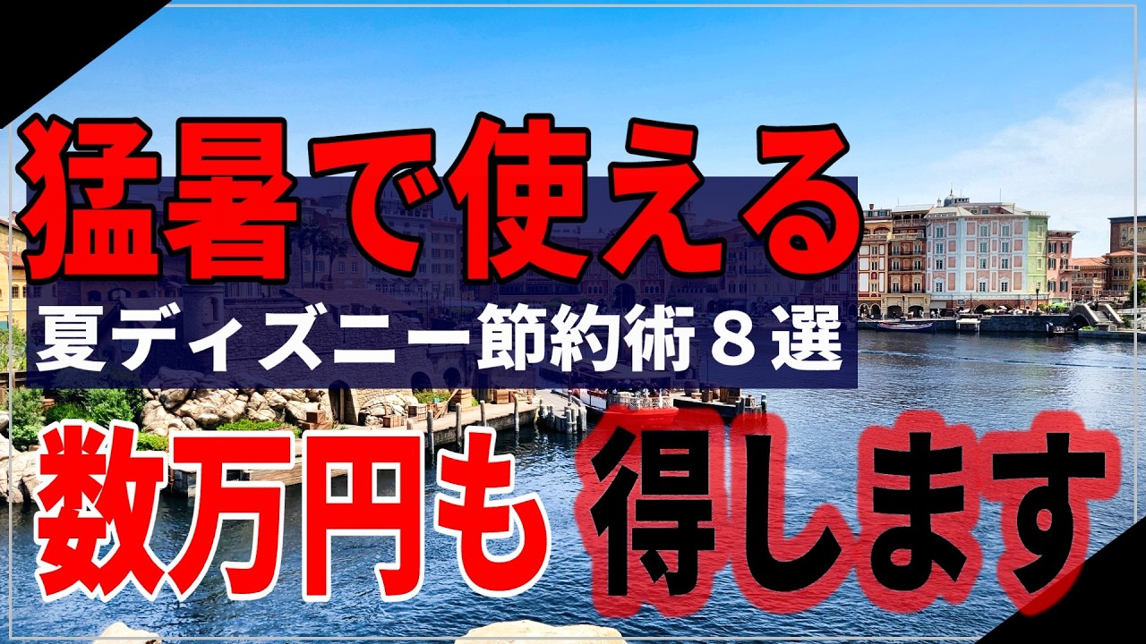 【知らないと損】夏のディズニー節約術８選！節約して楽しむ方法教えます