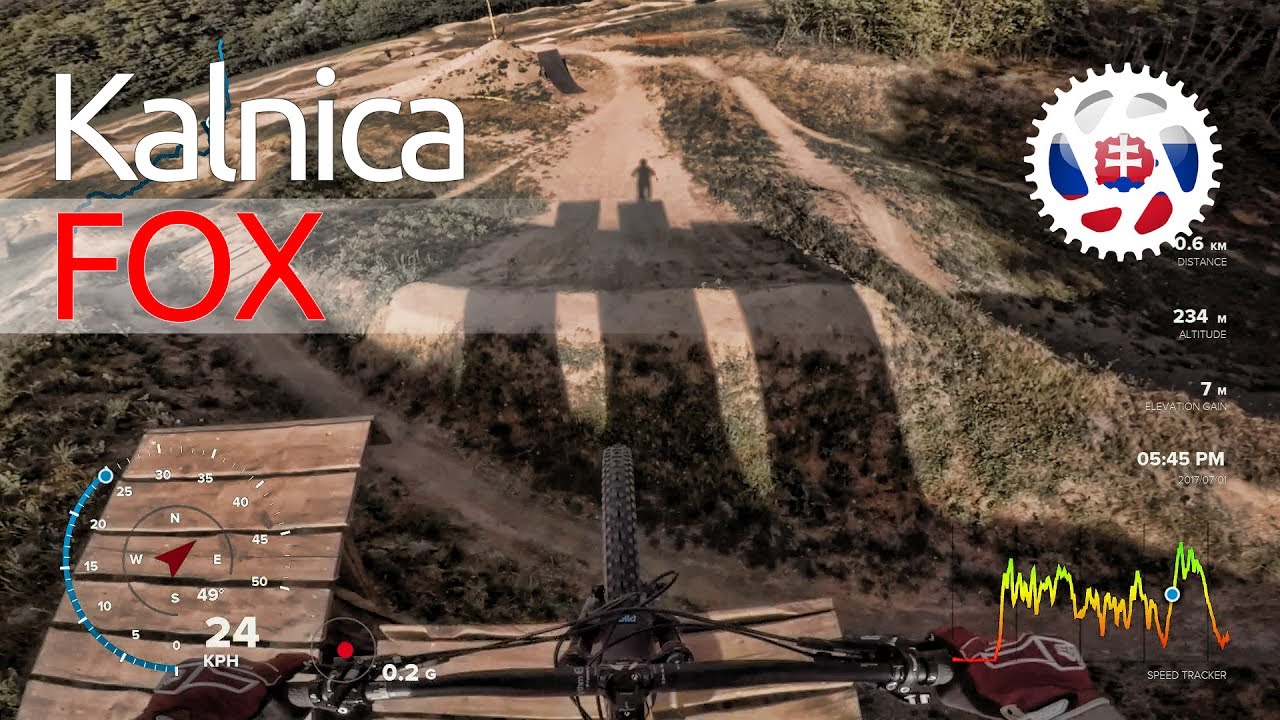 BIKEPARK Kalnica 2017 3. FOX Prehliadka trate /s komentárom a GPS Live Data/ @SlovakBikeparks