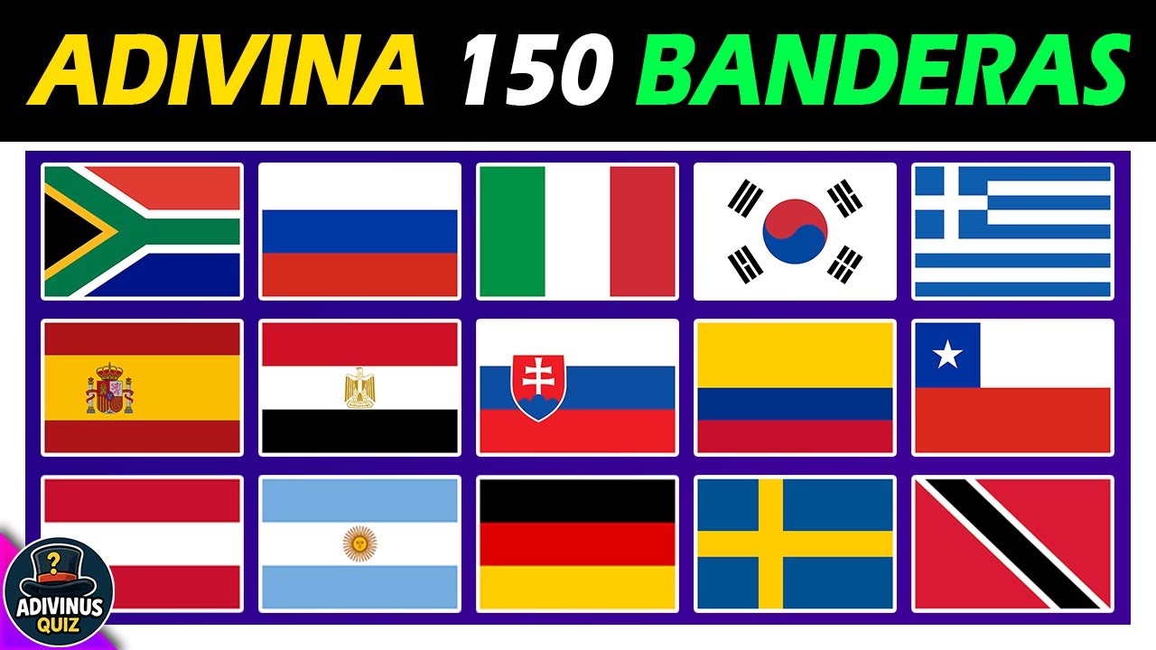 ADIVINA LAS BANDERAS DEL MUNDO 🌎 🚩 ADIVINA EL PAÍS POR SU BANDERA 🚩🌎 TRIVIA DE BANDERAS -  QUIZ