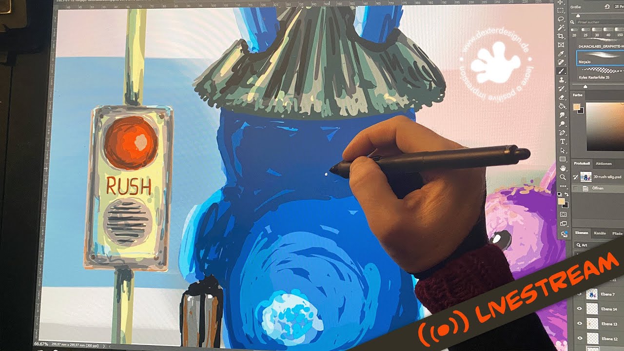 🔴 Art Stream: Inktober 2023 "Rush" | Cozy | 2023-10-30