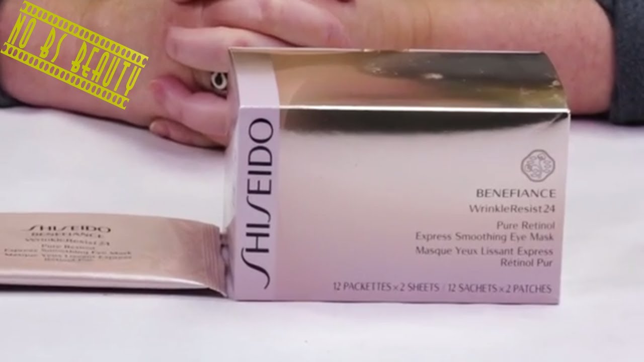 Shiseido Benefiance WrinkleResist24 Pure Retinol Express Soothing Eye Mask Review