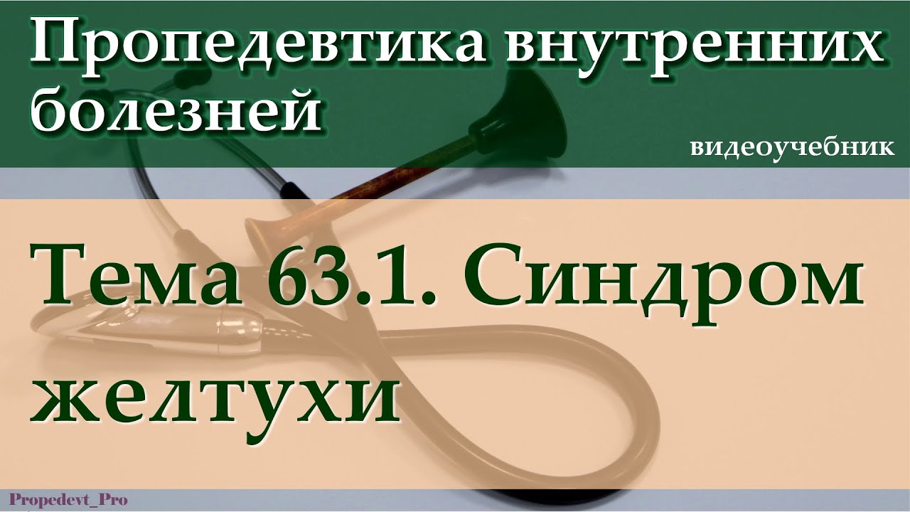 Тема 63.1. Синдром желтухи.