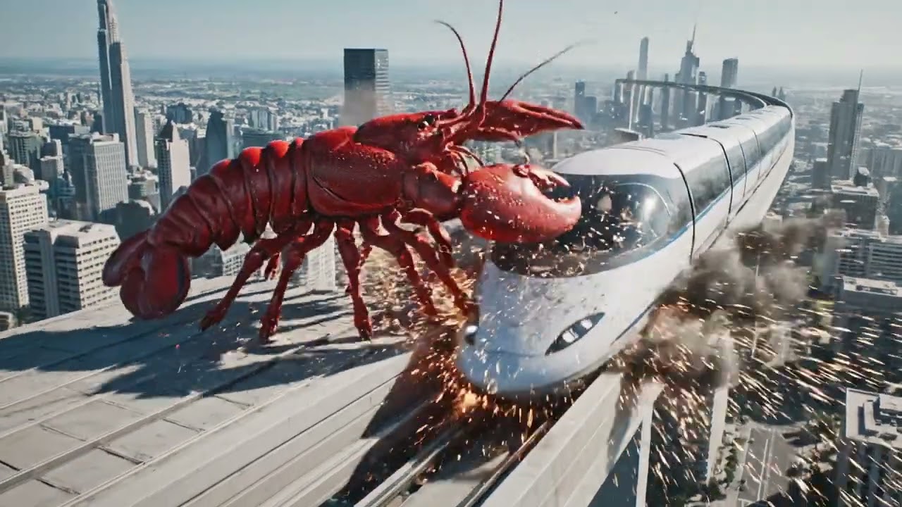 50 Giant Lobsters Cross the Sea to the City – Driver, Train Driver |