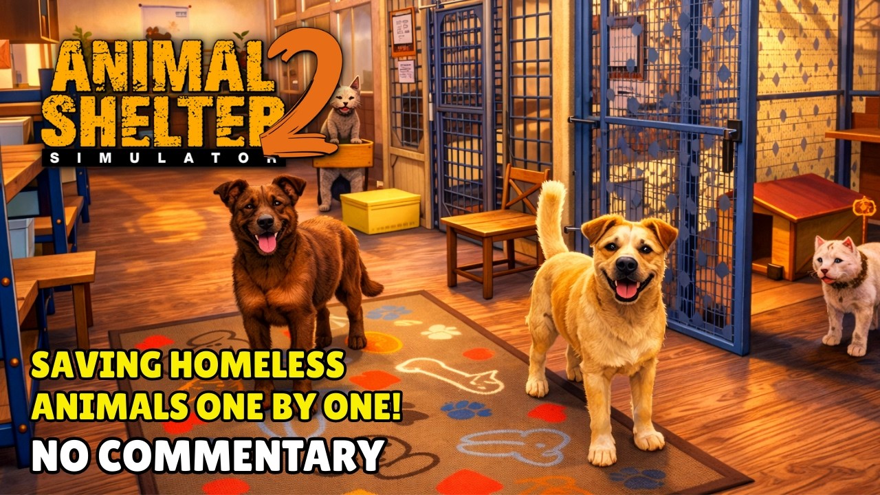 Saving Homeless Animals One by One! ANIMAL SHELTER 2 Gameplay | No Commentary - LONGPLAY