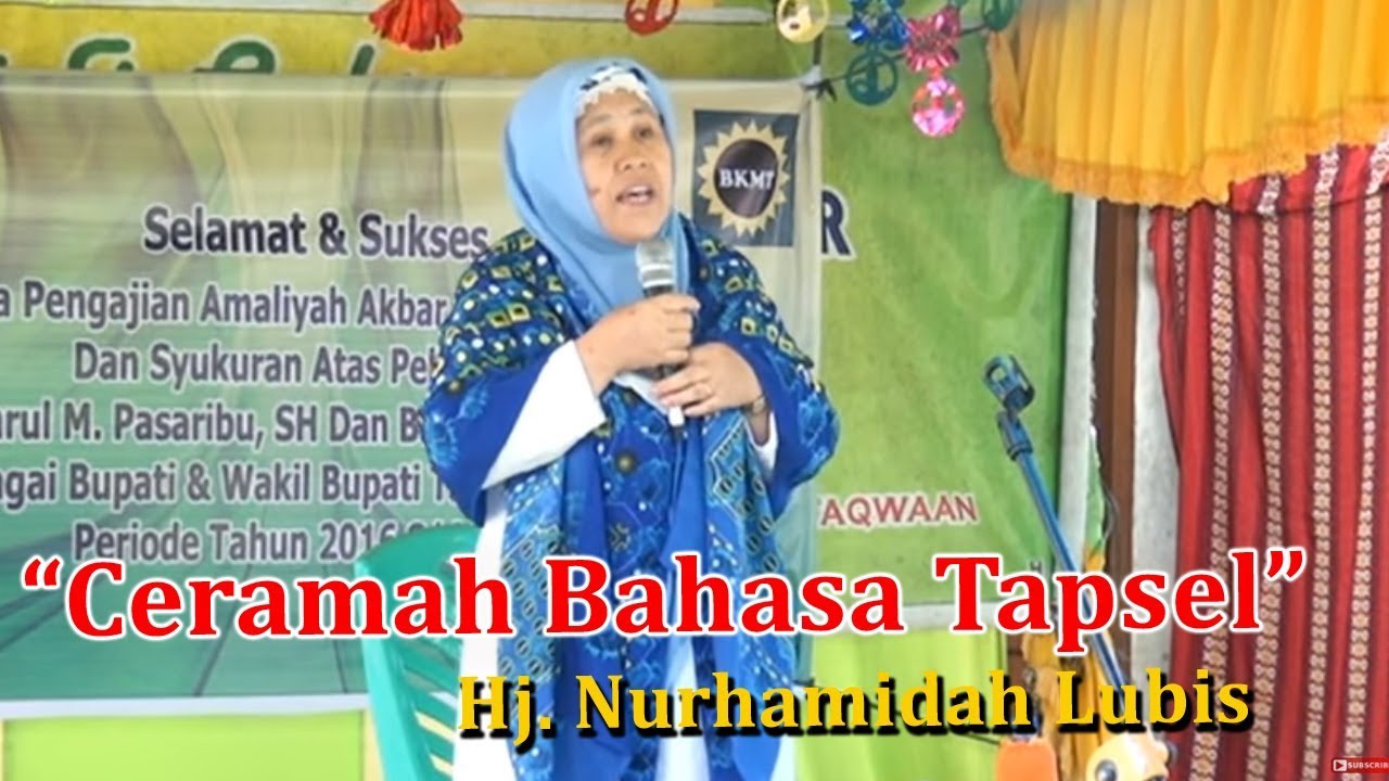 Ceramah Bahasa Tapsel | Ustadzah Hamidah Lubis