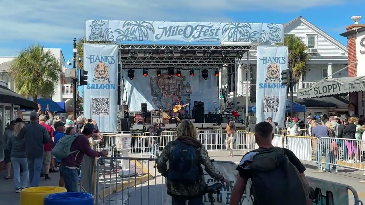 Mile 0 Fest Key West Setting Up on Duval St. Fishing In The Dark 1.27.26