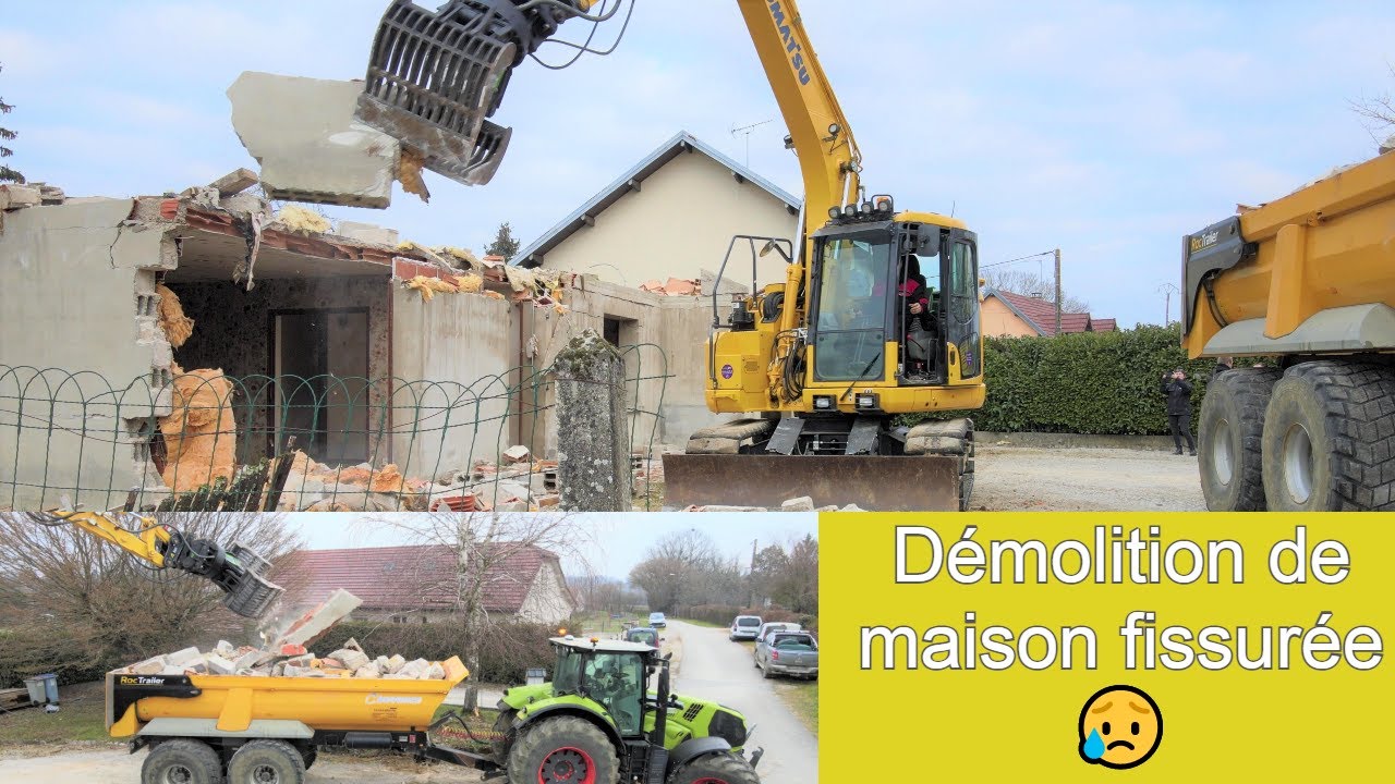 D&eacute;molition maison suite aux s&egrave;cheresses