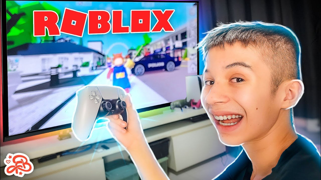 Joguei ROBLOX na TV que é Um CINEMA