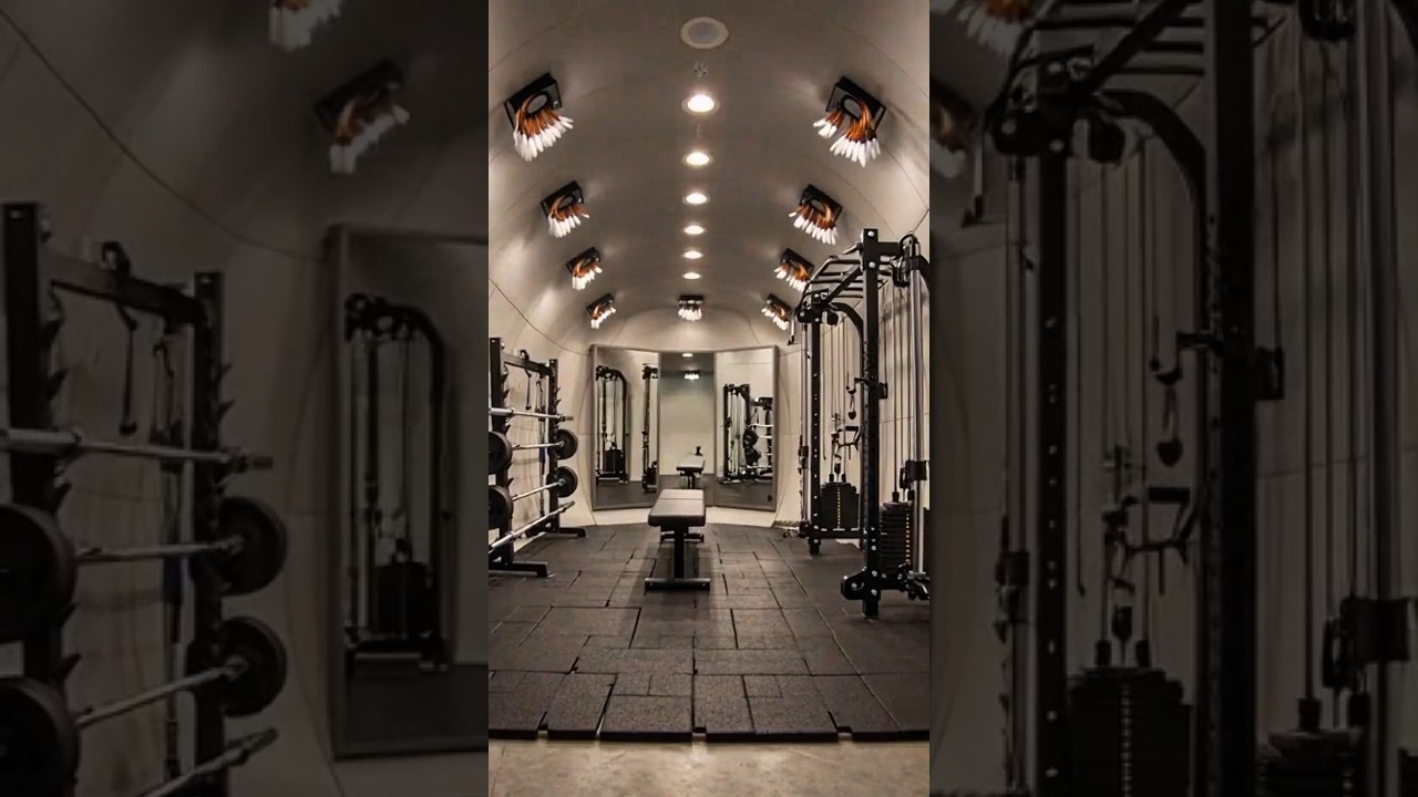 Building an Underground Gym in 60 Seconds 😱 #satisfying#bunker #timelapse