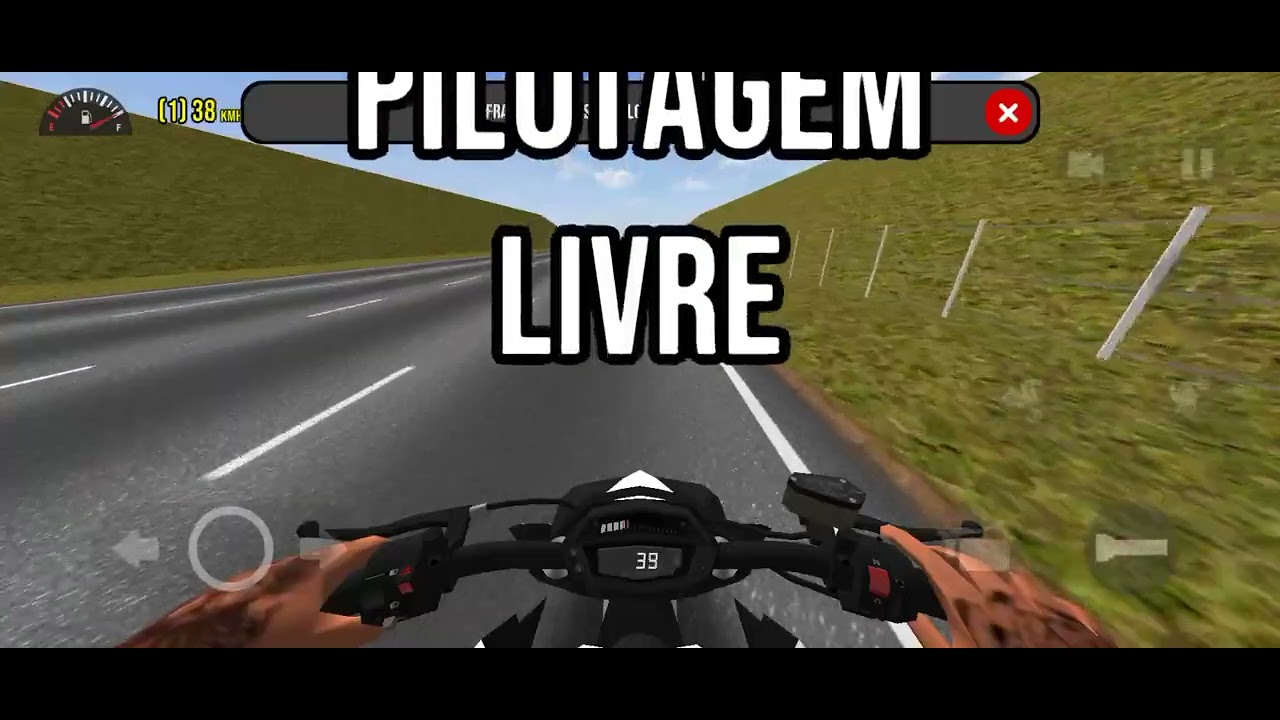 Vídeo de jogo de moto