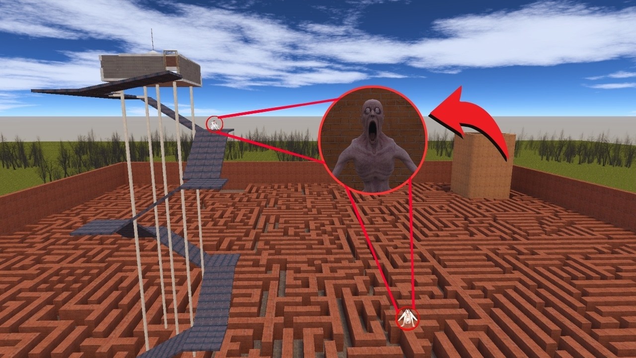 BEST OF SCP96 TRAP IN MAZE #modzo #garrysmod