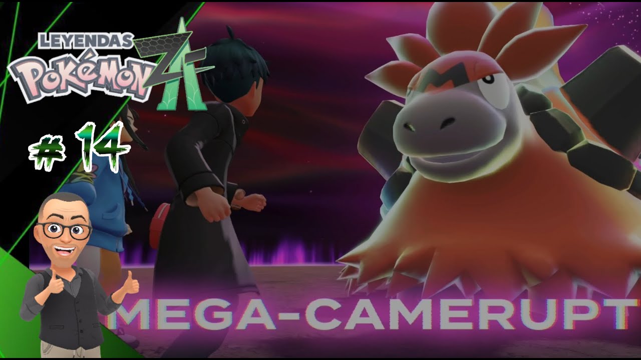 Leyendas Pokemon Z A # 14 A por otro pokémon descontrolado, toca calmar a MEGA CAMERUPT.