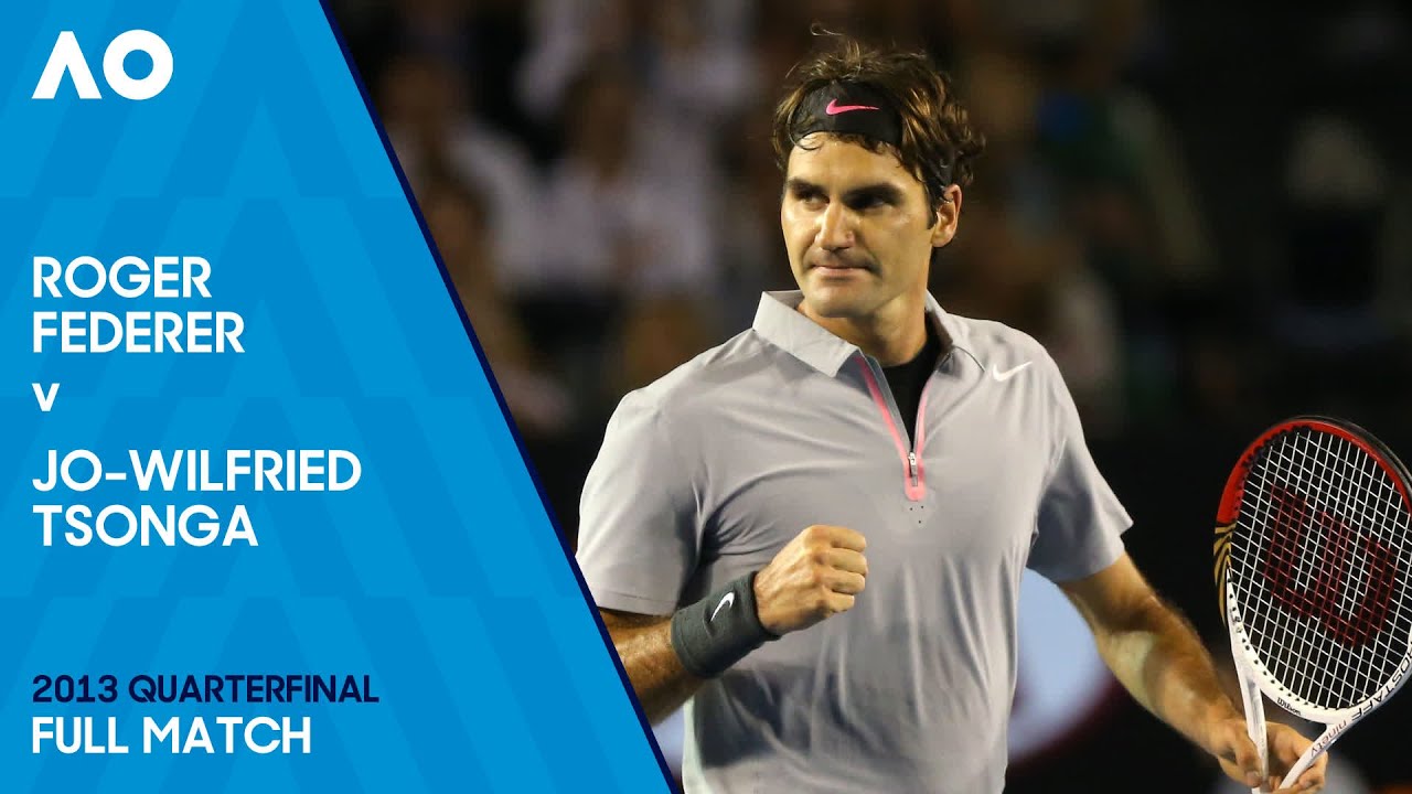 Roger Federer v Jo-Wilfried Tsonga Full Match | Australian Open 2013 Quarterfinal