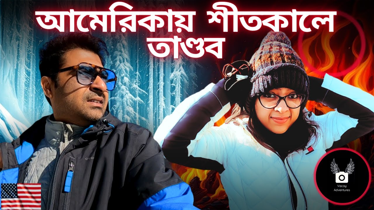 Life of a Bengali during extreme climate in America - আমেরিকায় প্রকৃতির তাণ্ডব -Snowstorm - Wildfire