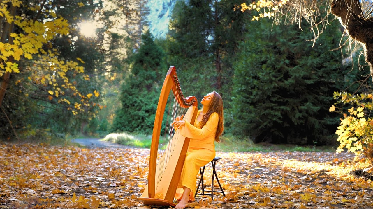 Calming 1 Hour Harp Music in Yosemite | Sarah Bhalla