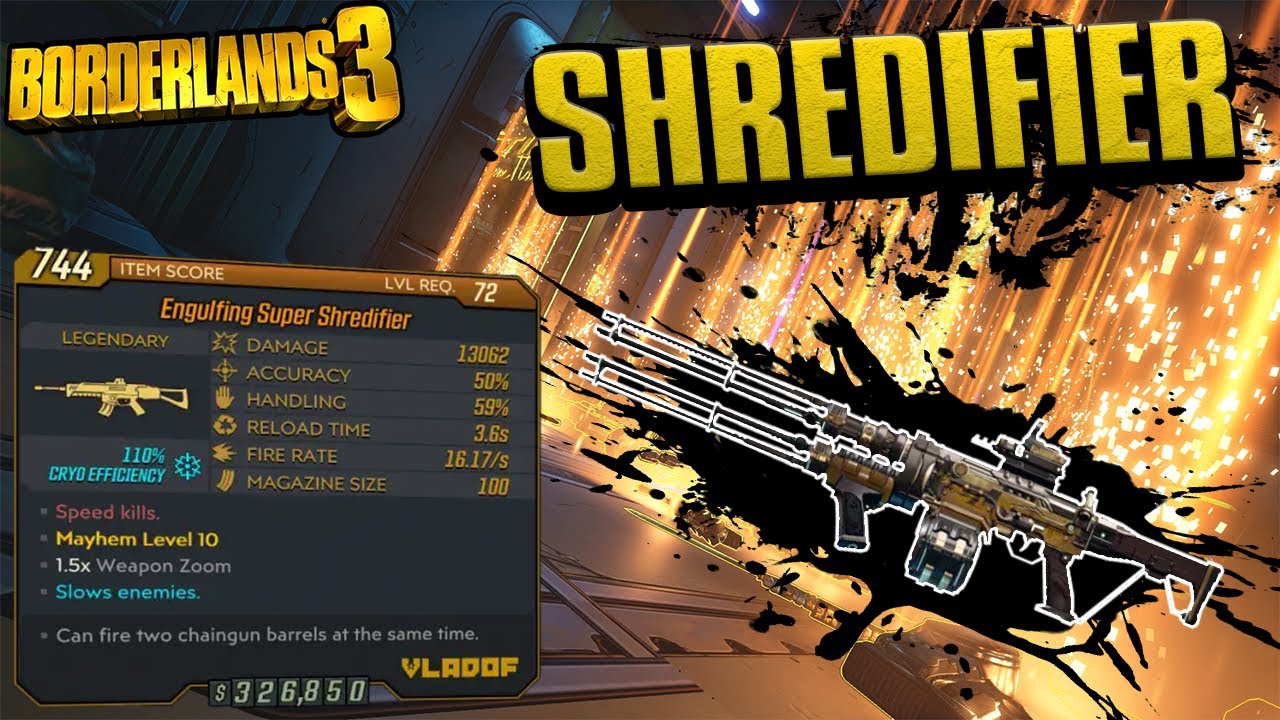 BORDERLANDS 3 | *Shredifier* Legendary Weapons Guide