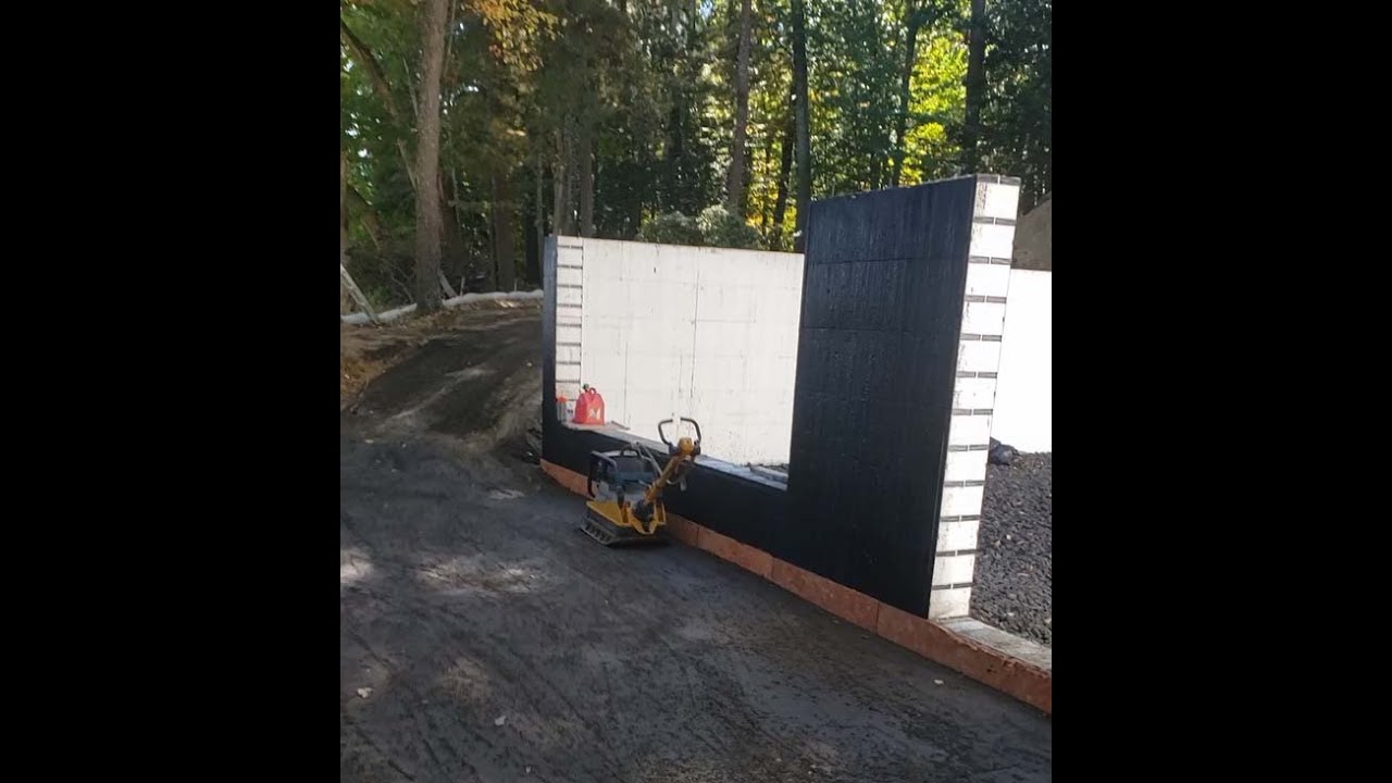 Tuff N Dri waterproofing system is going on the ICF Foundation